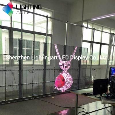Glass Transparent LED Video Wall Advertising Billboard Panel Display Screen for Shop Window