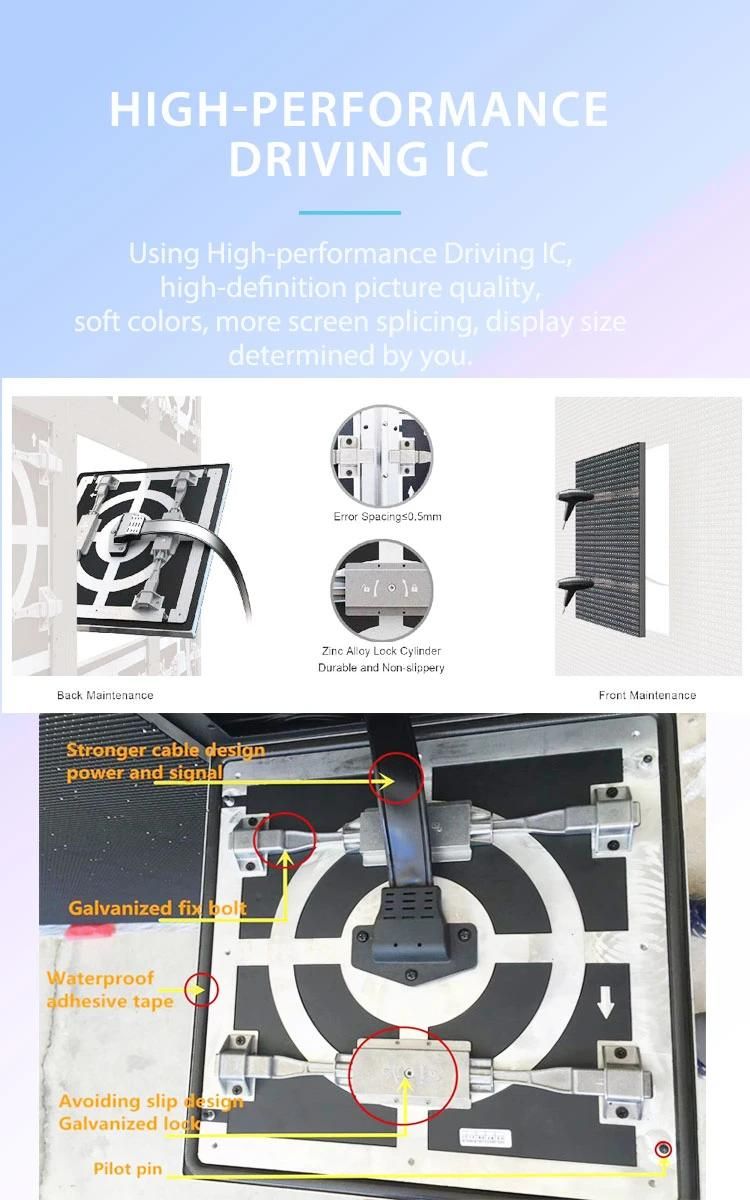 Reusable Waterproof LED Front Maintenance Service Senior Outdoor LED Display