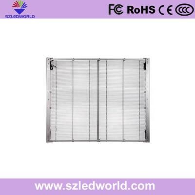 Transparent LED Wall Indoor Screen Behind The Glass for Advertising