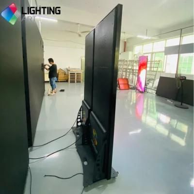 Easy Moving Indoor Advertising Floor Standing P3 P2.5 P1.9 Digital Mirror Poster LED Display Screen Panel