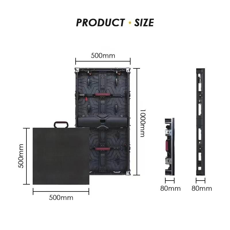 Indoor P2.604 Rental LED Display Total Hard Connect Screen Stage Background Front and Rear Maintenance Video Wall