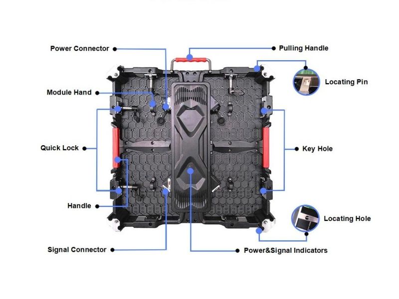 Indoor Rental LED Display Screen Panel for Video Wall Advertising (P3/P3.91/P4/P5)