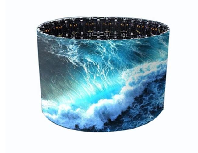 Full Color HD P2.5 P3 P4 Indoor Fixed LED Flexible Cylindrical Video Display 360 LED Screen