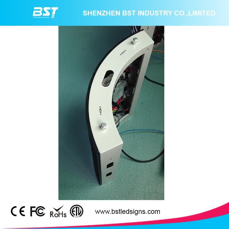 IP65 Waterproof P6 SMD2727 Full Color Outdoor Curved Advertising LED Display