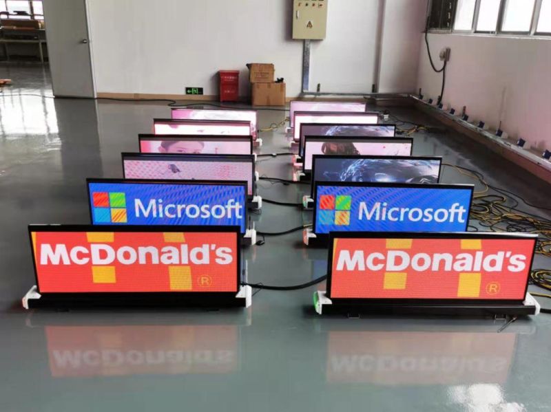 P2.5 Waterproof Taxi Top Advertising LED Display Screens