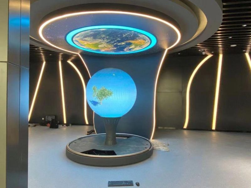 Kensun Double Sided Waterproof Outdoor Store Round Sign Board Digital Screen Circle Circular Shape Logo LED Display