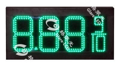 8.88 9/10 High Brightness Outdoor Electric Digital Price Sign Board Green Wireless Control Gas Station LED Price Number Sign