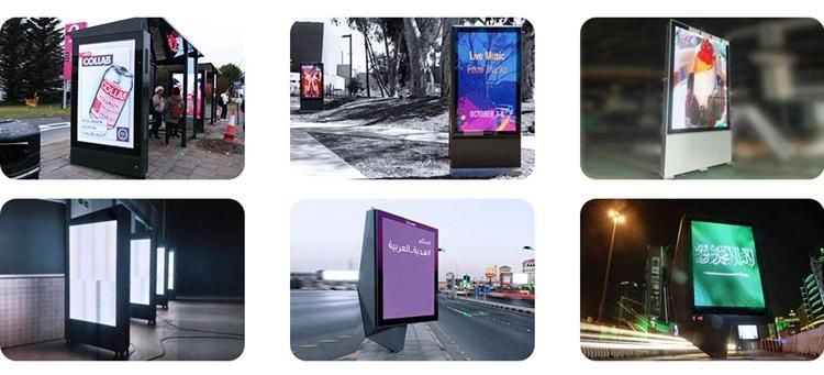 High Quality Outdoor Advertising LED Screen Light Box Mupi Design