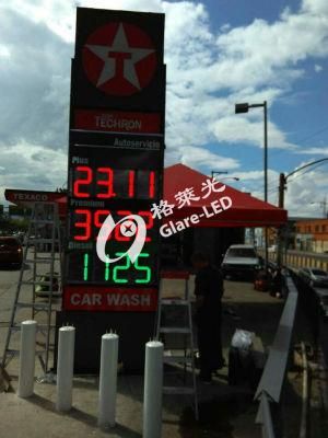 LED Outdoor Gas Station Petrol Station Digital Prices Pylon Signs for Sale