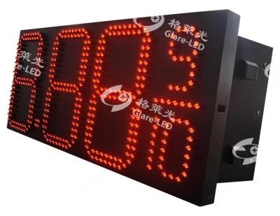 8.88 9/10 Red LED Gas Price Sign, LED Oil Station Digital Display, LED Fuel Price Sign