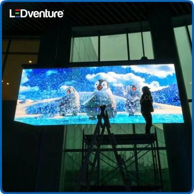 P7.8 Indoor Transparent Display Advertising Big LED Screen