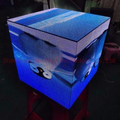 Outdoor Indoor Creative Magic Cube Cuboid Square LED Display Screen Panel for Retail Store Shop Logo LCD Advertising