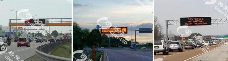 Intelligent Traffic Highway Vms P20 Full Color (1R1G1B) LED Lens Display Screen