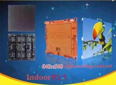 HD P2.5mm Full Color Video Display / Indoor LED Screen (Slim LED wall)