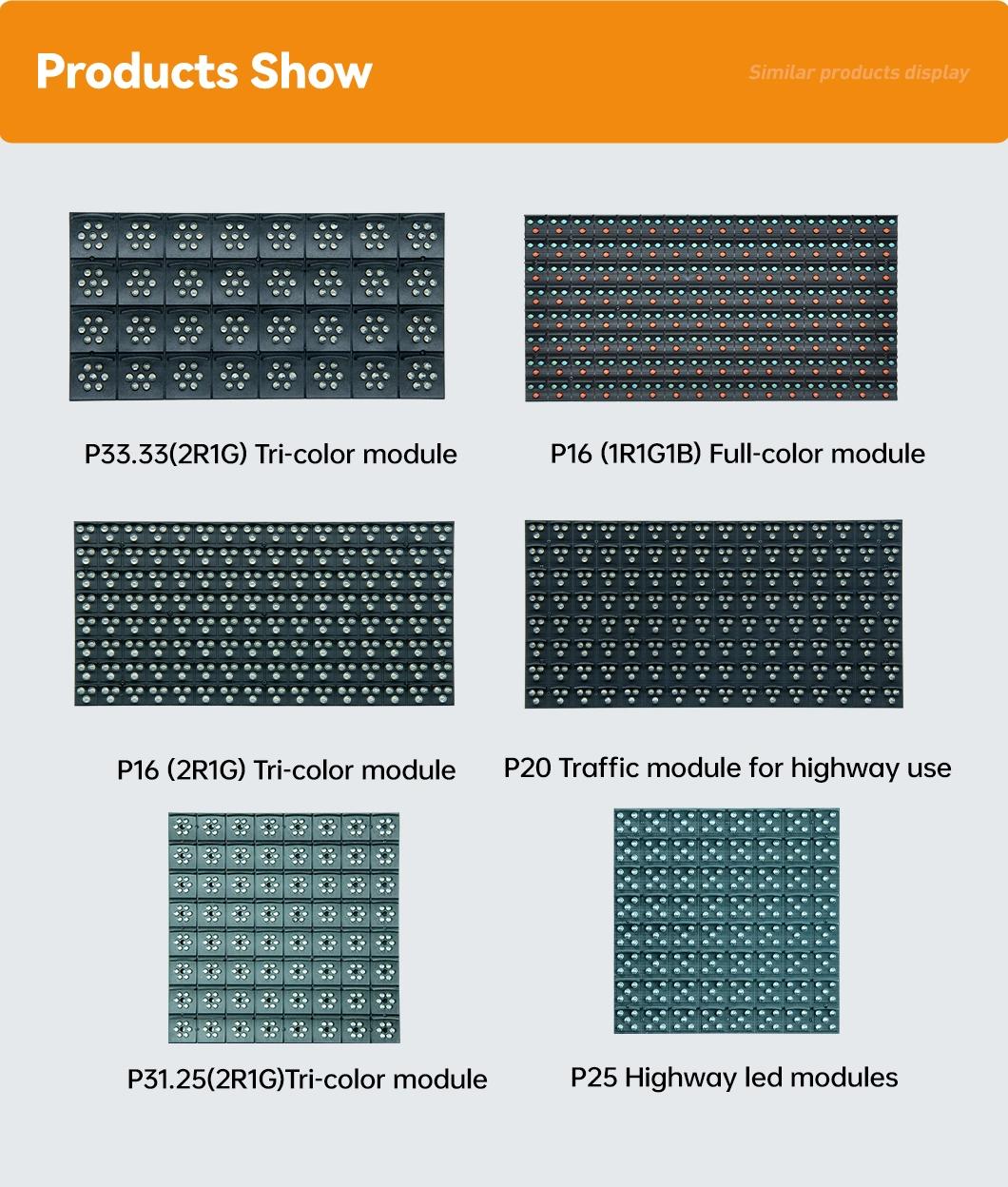 High Quality Control P10 Tri-Color DIP Outdoor LED Display Modules