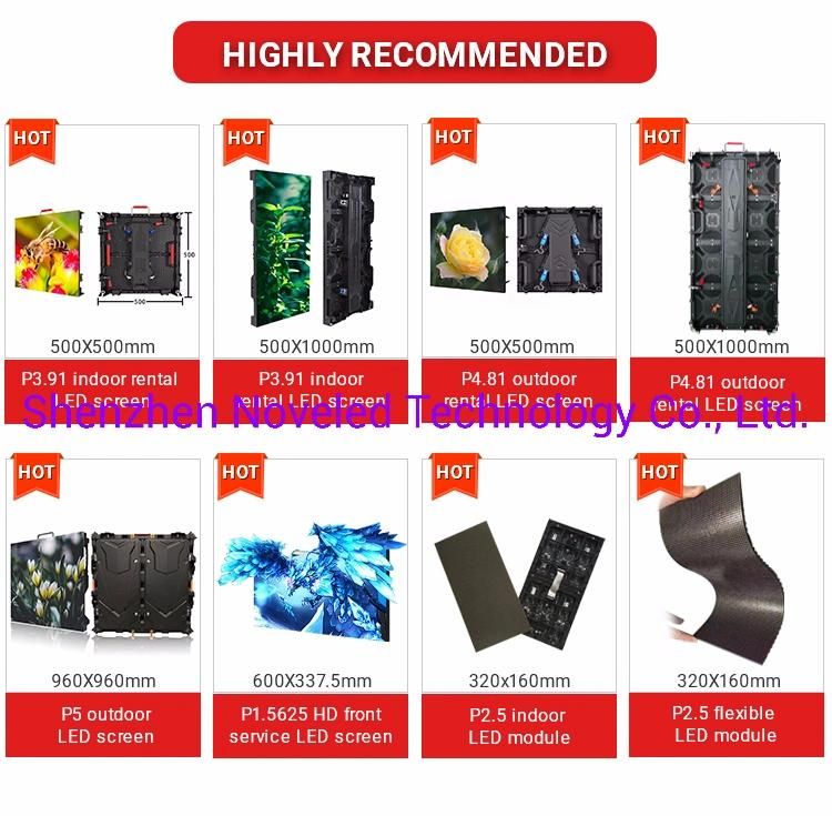 P3.91 Indoor Full Color LED Display Rental Slim Cabinet 500mm X 500mm