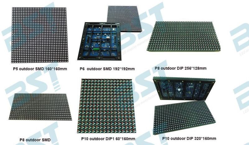 BST High Brightness SMD LED Advertising Screens, IP65 P8 Outdoor LED Billboard 1r1g1b