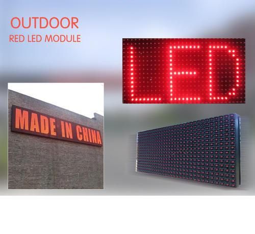 Monochrome Red P10 DIP546 LED Module 4000PCS in Stock