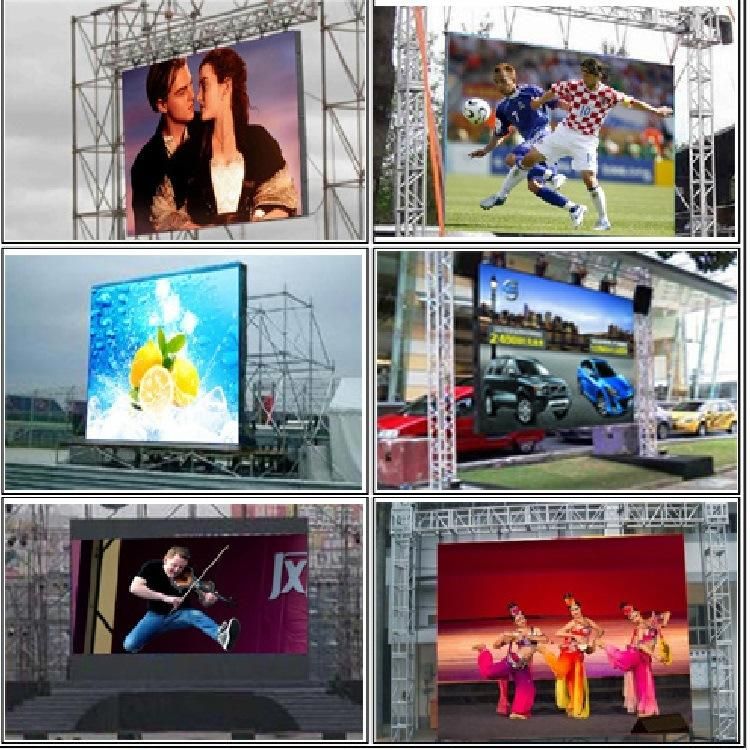 Hot Selling Outdoor Waterproof 500*1000mm P4.8 LED Stage Rental Background HD Screen