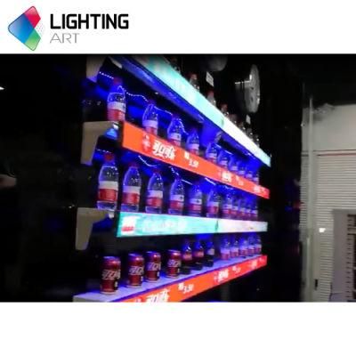 Unique Design Gob Shelf LED Display Screen 300mm*60mm/600mm*60mm/1200mm*60mm LED Panel Used in Shopping Mall