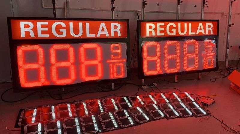 24inch Regular 8.88 9/10 Red LED Gas Price Sign