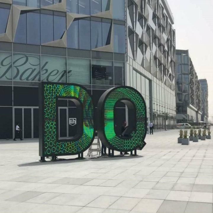 Customized Full Color Logo LED Screen for Brand Design Advertising