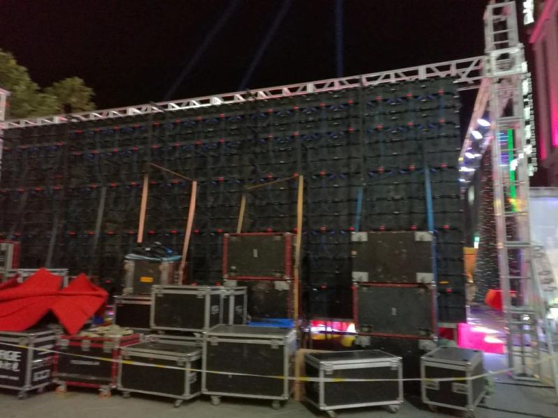 P4.81 Full Color Die Casting Aluminum Cabinet Rental LED Screen