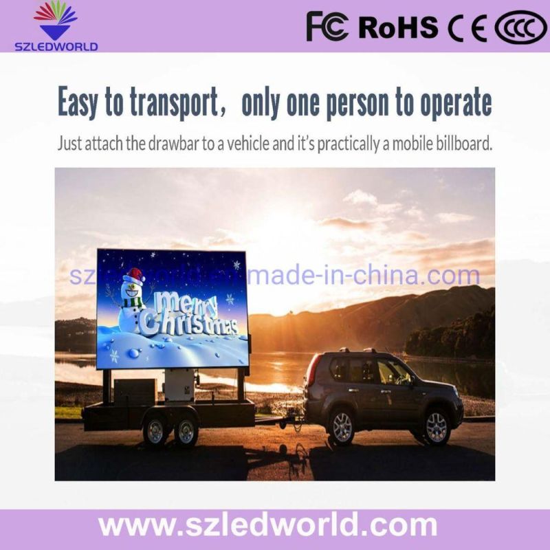 P5 Outdoor Energy Saving Trailer LED Display Screen for Advertising