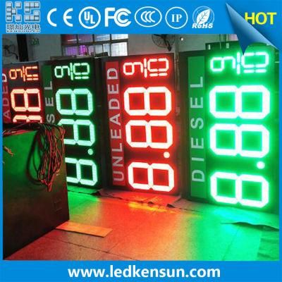 Gaint 24&quot; LED Gas Station Electronic LED Gas Price Signs 8888 Single Red Fuel Price Sign