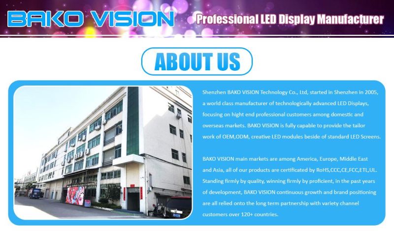 Light Weight P3.91 Outdoor Rental LED Display with Nationstar LEDs