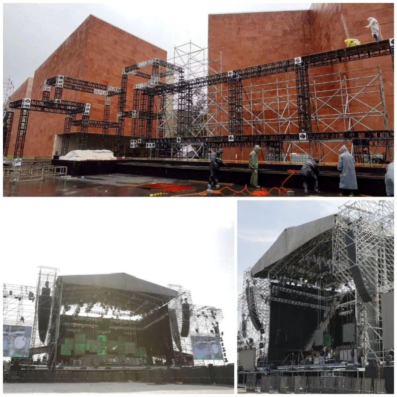 Aluminum Wooden Platform Mobile Truss Stage