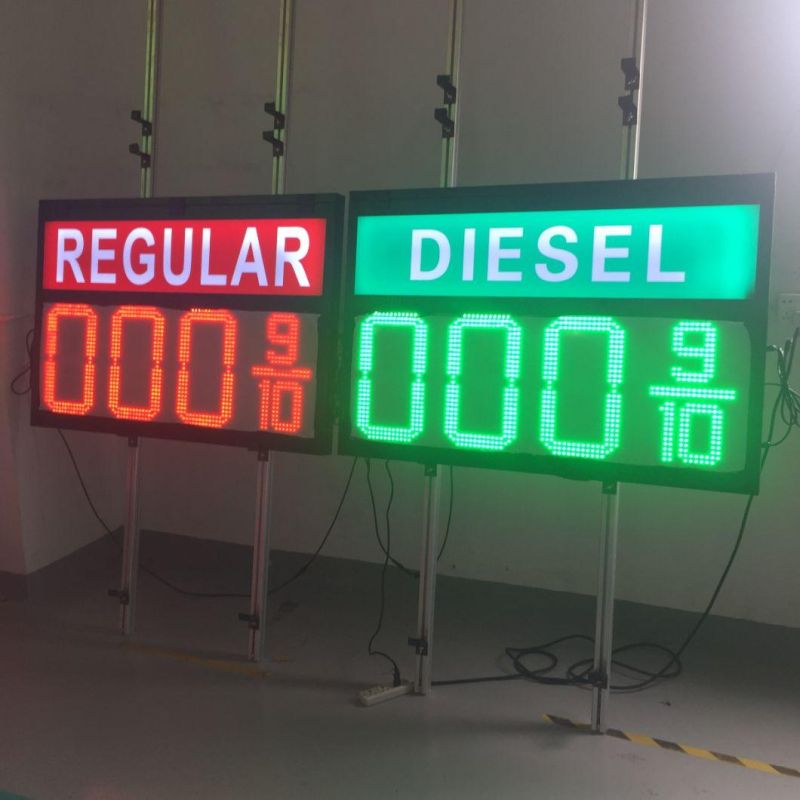 16inch Single Color LED Gas Price Sign Display Price Change Signboard for Gas Station