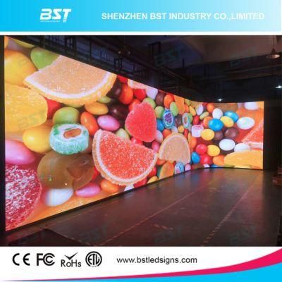 P2.98mm Curved HD Indoor Full Color LED Display for Shopping Center--8