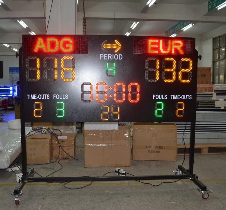 Basketball Game 24 Second Electronic Timer Wireless Portable LED Football Scoreboard