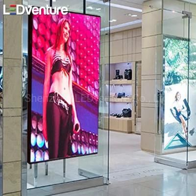 Indoor High Brightness Store Window P2.6 LED Advertising Display Screens