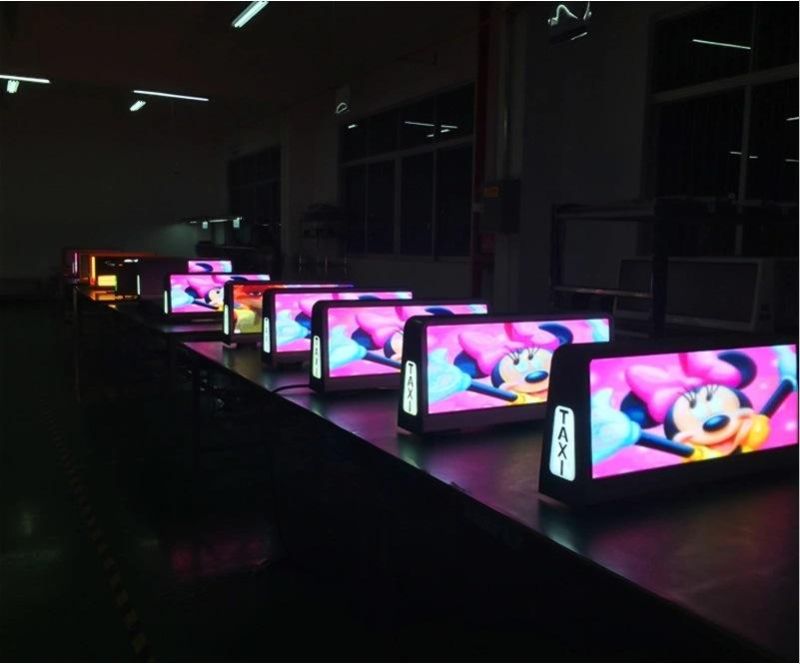 P5mm Outdoor Taxi Top Advertising Waterproof RGB LED Display Screen