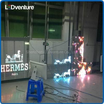 Indoor P7.8X15.6 Digital Advertising Glass Transparent LED Display Screen