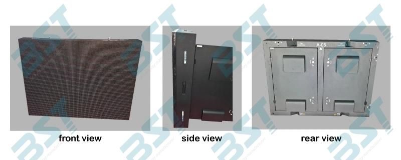 Bst P6 SMD3535 Iron/Aluminum Outdoor Advertising LED Display Screen