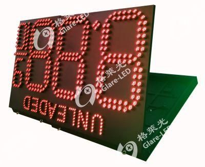 Outdoor 48inch 8.889/10 LED Gas Price Sign with Red Regular Lighting Box