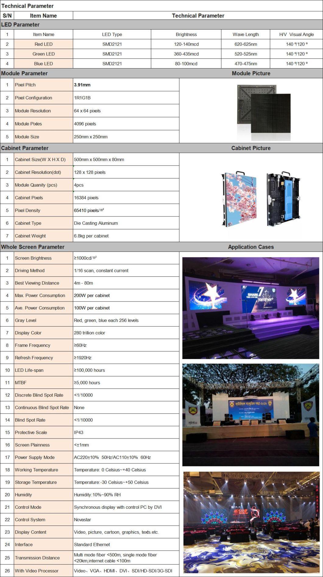 P3.9 Indoor SMD HD LED Display