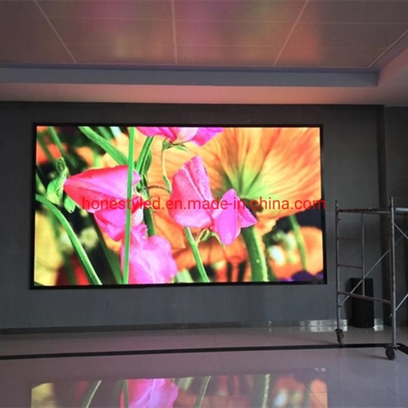 China Retail Full Color P2.5 480X480mm LED Panel SMD2121 32s 3in1 Hub75 HD LED Video Wall Indoor LED Display Screen IP43 LED Billboard