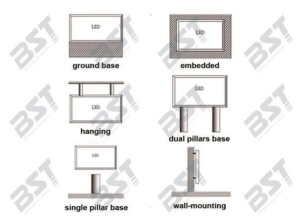 Bst P6 High Density Wateproof Outdoor Advertising LED Display Screen Billboard for Enterprise Aniversay