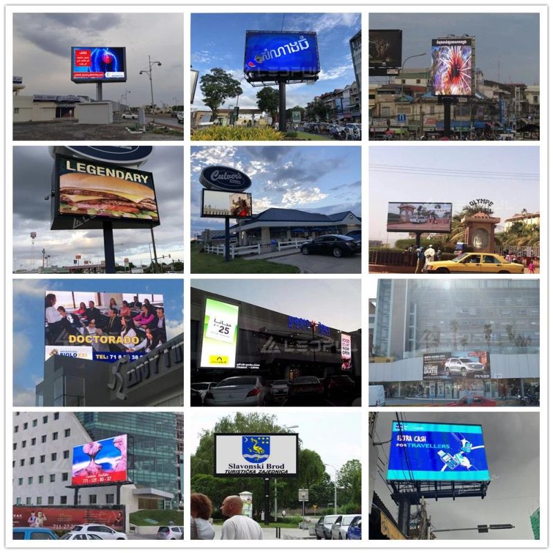 Curved Installation Customized Outdoor P10 Advertising LED Screen for Street (OF10)