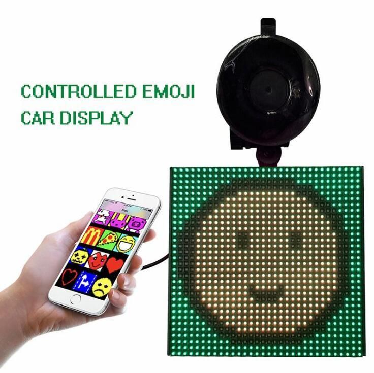 Full Color Bluetooth Window Car Emoji LED Display