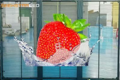 P3.91-7.81 500X1000 Light Cabinet Indoor and Outdoor Transparent LED Display Screen