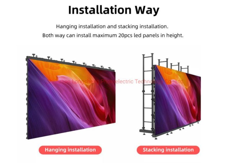 Outdoor Rental LED Display Screen P3.91 P4.81 P2.976 Aluminum LED Display