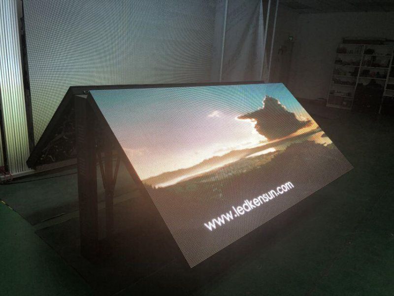 Customized Front Service Flip up Iron Cabinet P6 Outdoor LED Screen