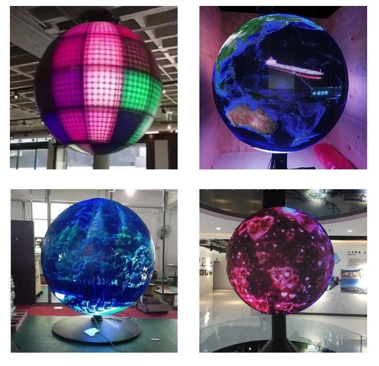3D Full Color Indoor 360 Degree Indoor P2.5 P3 P4 Spherical Sphere LED Display