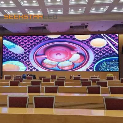 LED Video Wall Screen with High Definition Used for Indoor Meeting Stage of 10mm Pixel Pitch LED Display