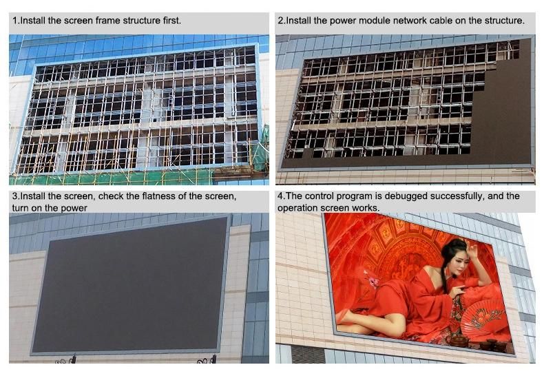 P5 P6 P8 Full Color Outdoor LED Sign Panel Screen Commercial Advertising Display